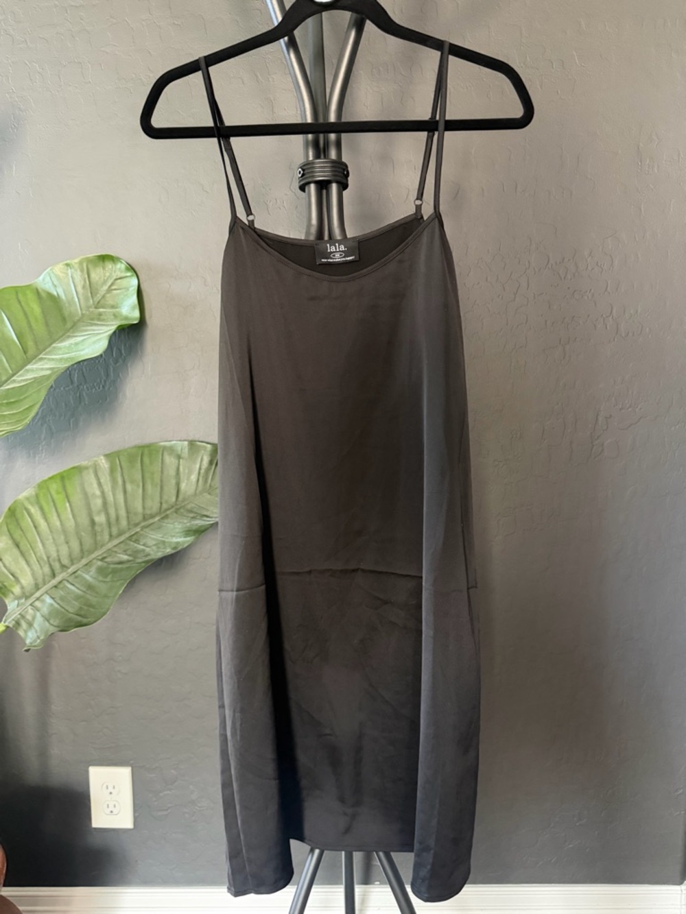 Dressed in LALA Black Open Knit Maxi Dress 🖤 NWT Oversized S/M - Picture 7 of 9